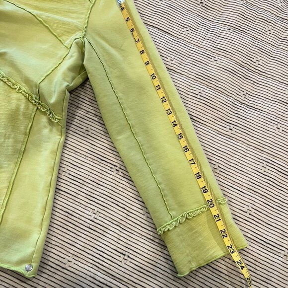 Funky Neon Buddha Lime Green Jacket, L - Picture 8 of 9